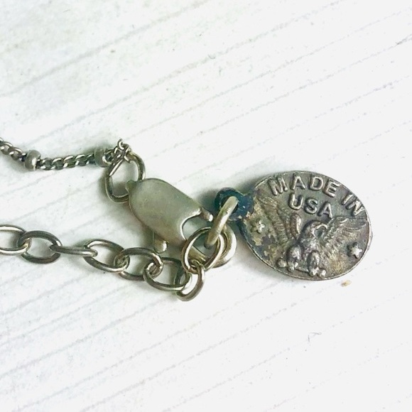 VINTAGE Anne Koplik • Silvertone Key Charm Chain Necklace OS - Picture 10 of 15